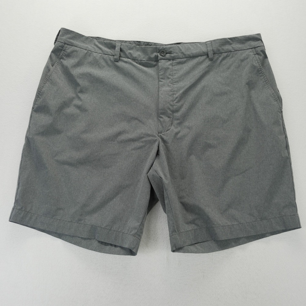 Vineyard Vines Performance Breaker Shorts 46 Grey Stretch Golf Flat Front 9.5"
